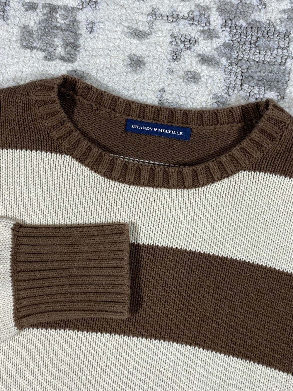 Brandy Melville Striped Preppy Sweater